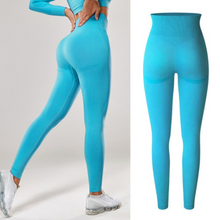 Load image into Gallery viewer, Leggings - Soft Shade Leggings - Yellow-Style 2 - Blue-Light-Style 2 / L - stylesbyshauntell
