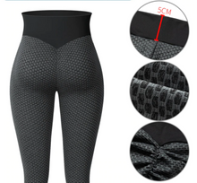 Load image into Gallery viewer, Leggings - Flattering Fit Leggings - Gray - Black / L - stylesbyshauntell
