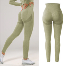 Load image into Gallery viewer, Leggings - Soft Shade Leggings - Green-Dark-Style 1 - Green-Light-Style 1 / L - stylesbyshauntell
