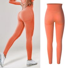 Load image into Gallery viewer, Leggings - Soft Shade Leggings - Blue-Navy-Style 2 - Orange-Style 2 / L - stylesbyshauntell
