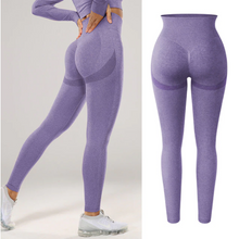 Load image into Gallery viewer, Leggings - Soft Shade Leggings - Gray-Style 2 - Purple-Dark-Style 1 / L - stylesbyshauntell

