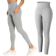 Load image into Gallery viewer, Leggings - Cassie Curves Leggings - Black - Gray / XL - stylesbyshauntell
