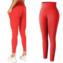Load image into Gallery viewer, Leggings - Cassie Curves Leggings - Red - Red / S - stylesbyshauntell
