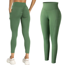Load image into Gallery viewer, Leggings - Cassie Curves Leggings - Green - Green / XL - stylesbyshauntell
