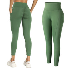 Load image into Gallery viewer, Leggings - Cassie Curves Leggings - Gray - Green / XL - stylesbyshauntell
