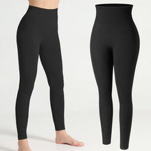 Load image into Gallery viewer, Leggings - Breathable Bounce Leggings - Blue - Black / M - stylesbyshauntell
