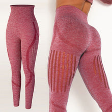Load image into Gallery viewer, Leggings - Madison Maze Leggings - Pink-Style 1 - Red-Style 2 / M - stylesbyshauntell
